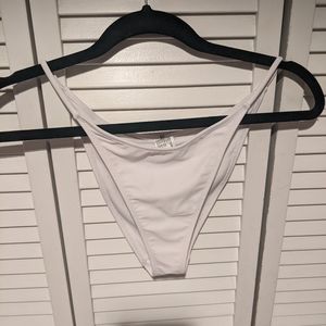 White bikini bottom